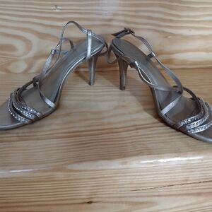 Aldo Strappy Rhinestone Embellished Heels